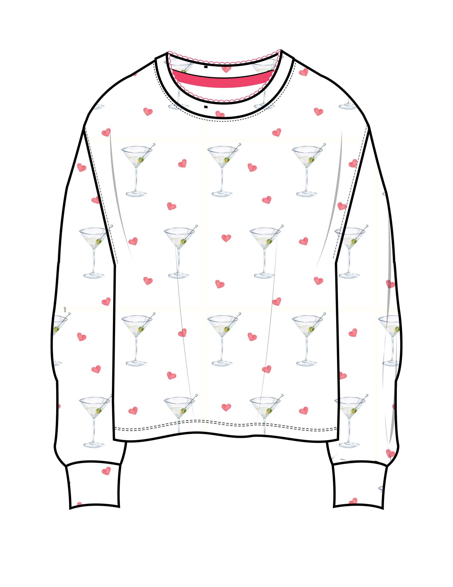 Long Sleeve Top Happy Hour
