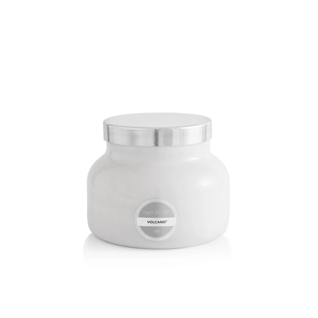 Volcano White Signature Jar Candle, Single