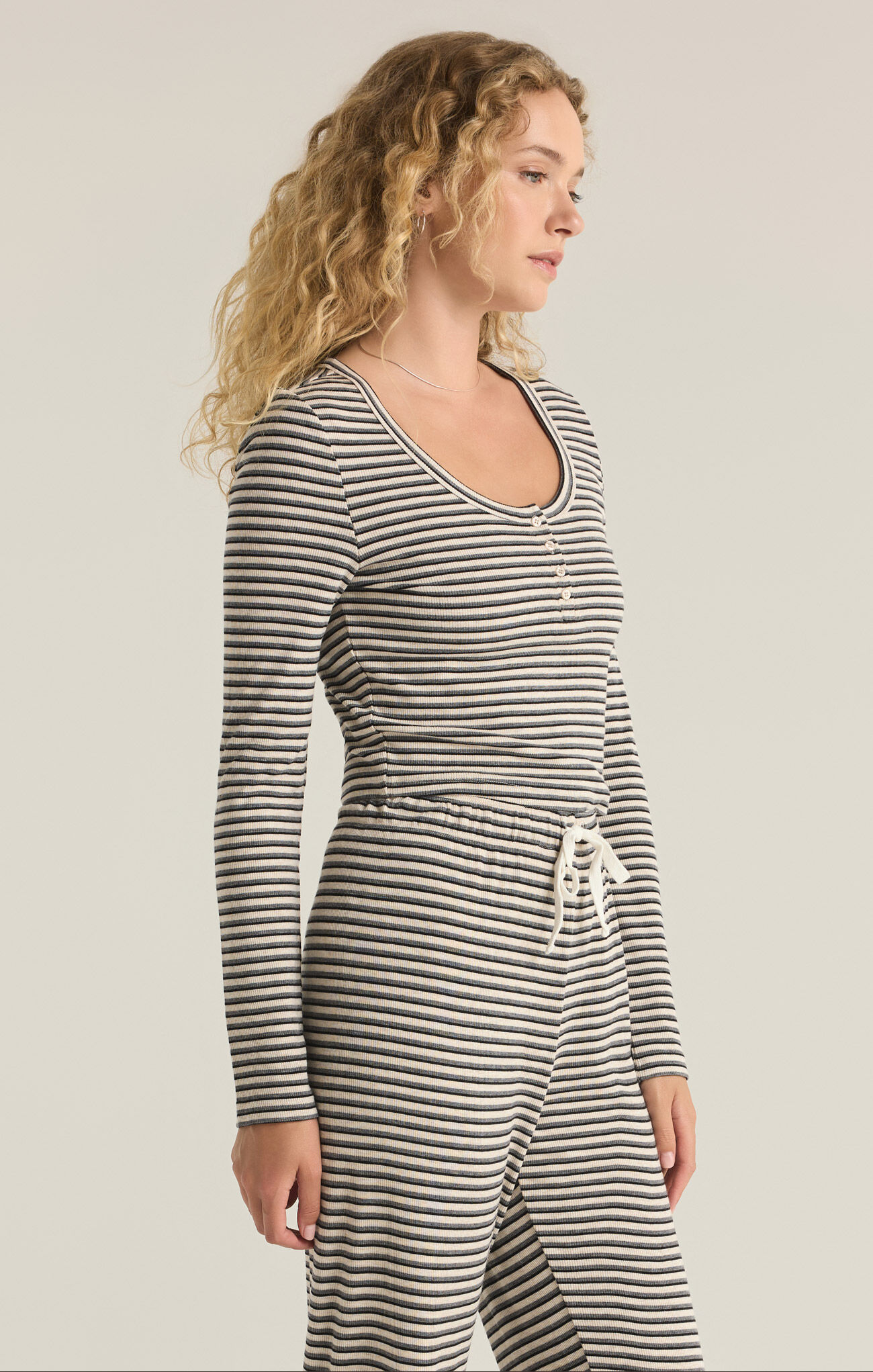 Constance Stripe LS Top