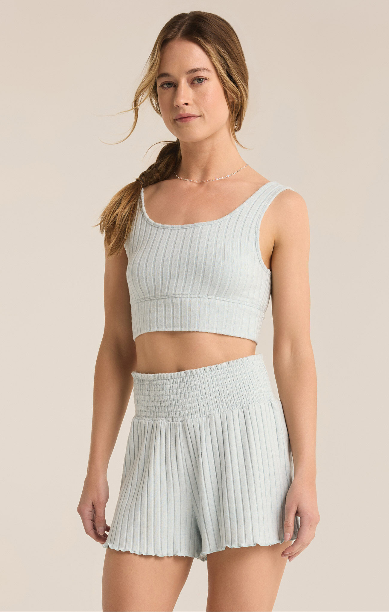 Zoe Rib Tank Bra