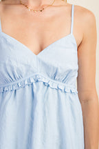Camisole With Elasticized Frill Detail