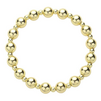 Ribbon Stainless Steel Ball Stretch Bracelet