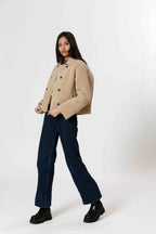 Ladies Button Down Collared Jacket