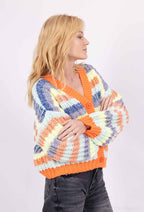 Striped Button Down Cardigan
