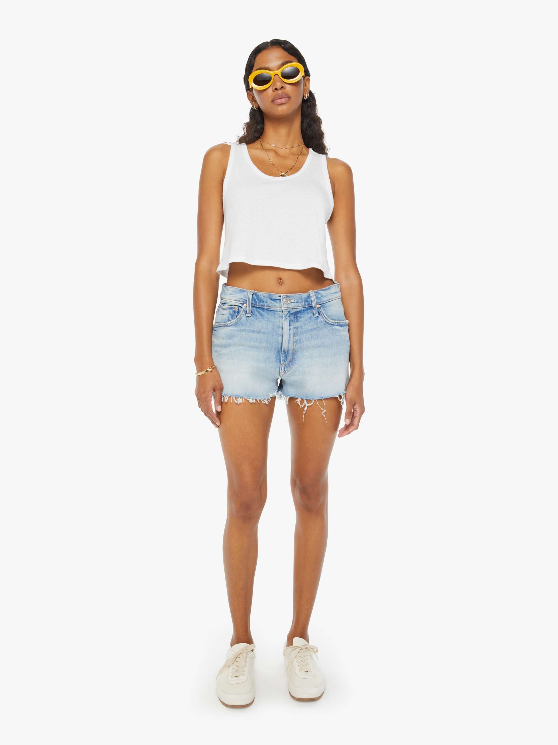 The Dodger Short Fray by Mother Denim