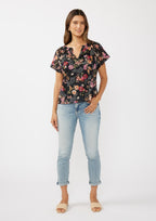SS Split Neck Top