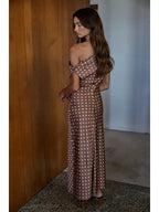 Woven Polyester Satin Polka Dot