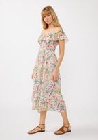 Off Shoulder Tiered Maxi Dress