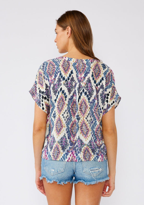 Sleeveless Button Front Top W/ Tie Front Hem