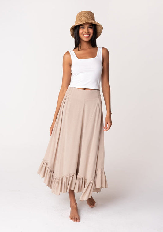 Ruffle Hem Skirt