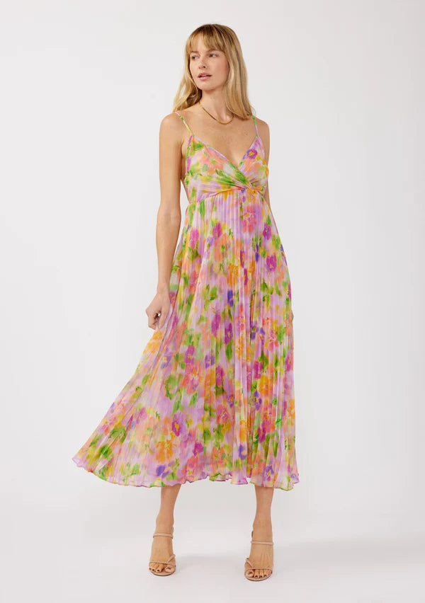 Pleated Maxi Dress
