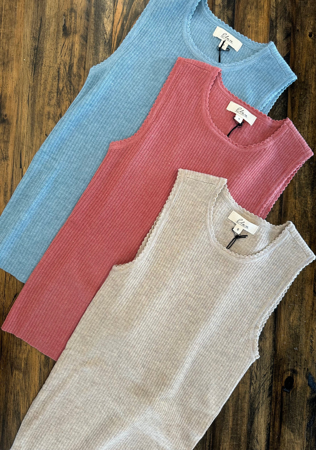 Crewneck Sleeveless Top by Elan
