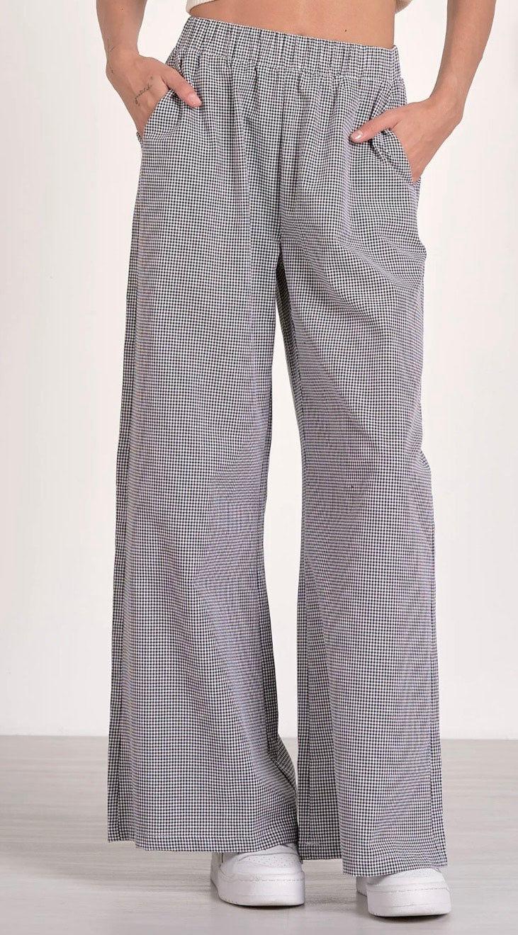 Black Seersucker Pants by Elan