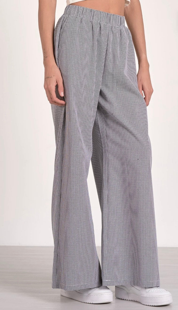 Black Seersucker Pants by Elan