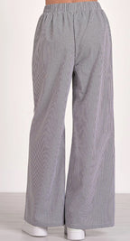 Black Seersucker Pants by Elan
