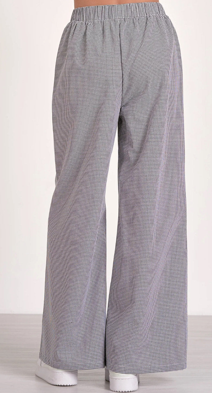 Black Seersucker Pants by Elan