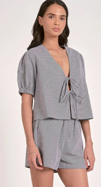 Seersucker Top by Elan