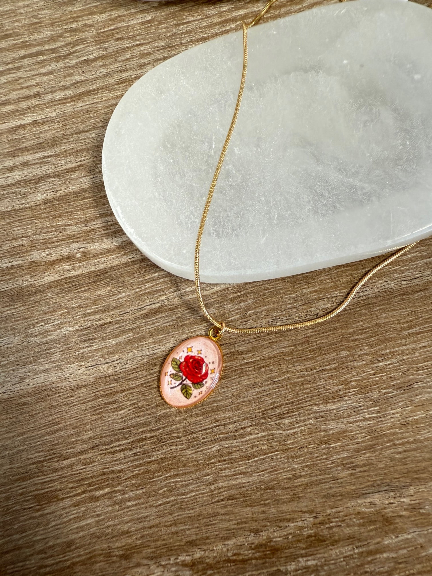 Rose Pendant 18”