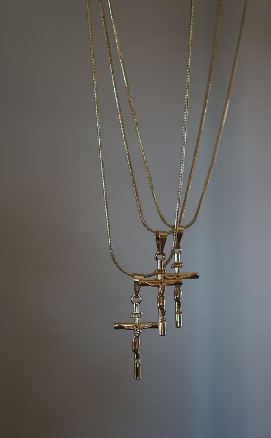 Skinny Gold Cross