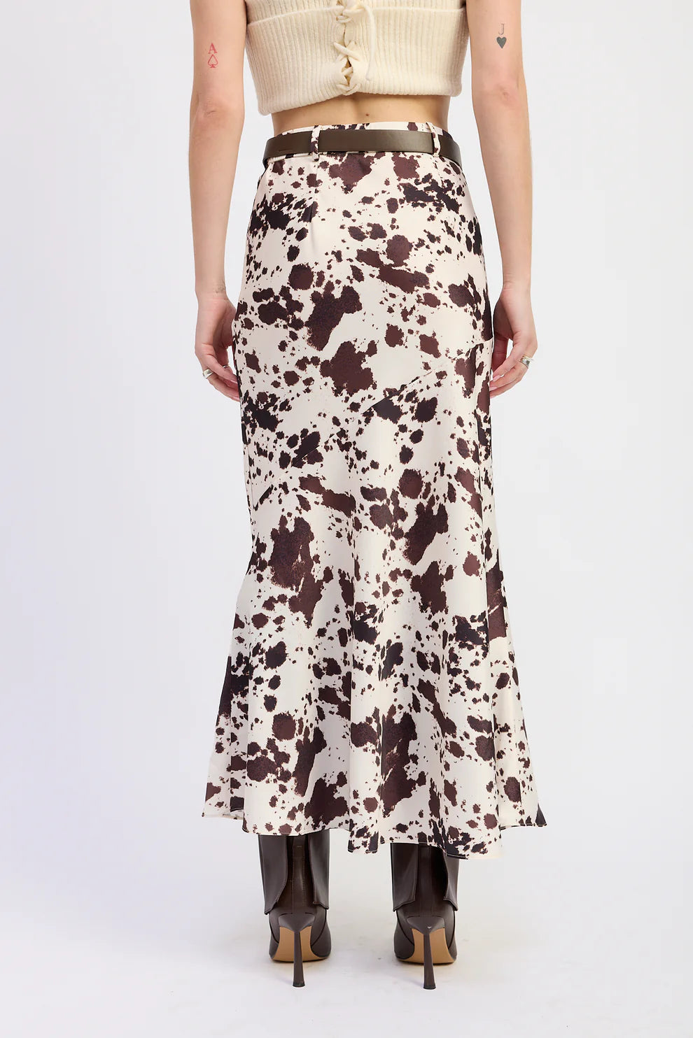 Cow Maxi Skirt