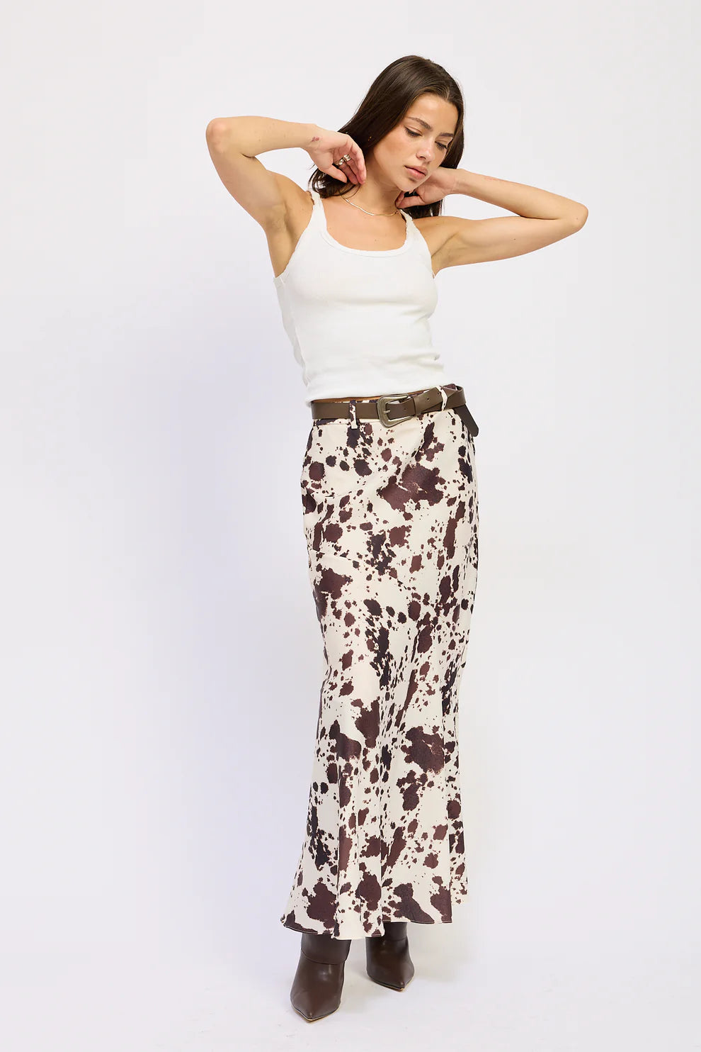 Cow Maxi Skirt