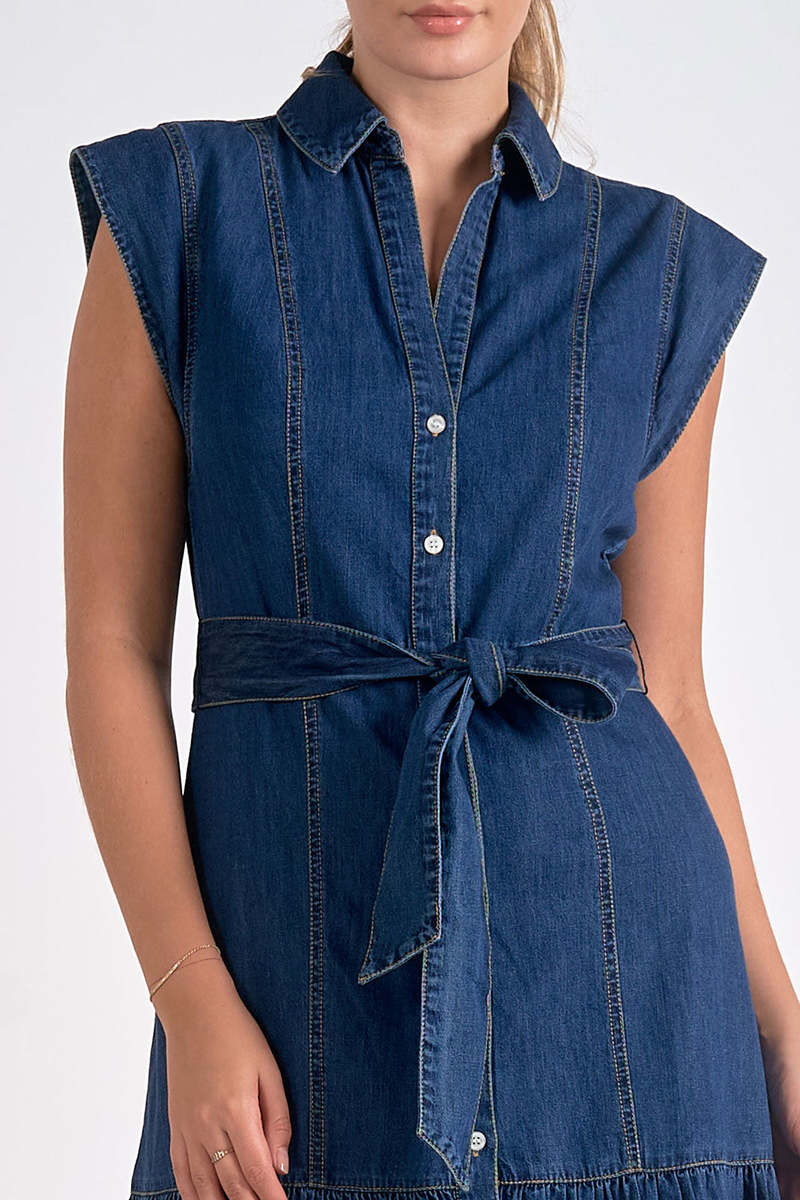 Dark Blue Midi Dress