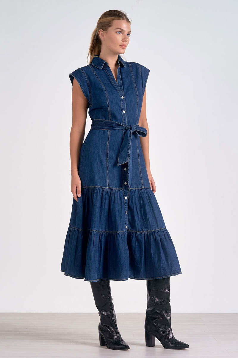 Dark Blue Midi Dress