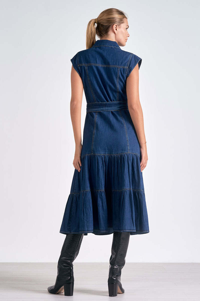 Dark Blue Midi Dress