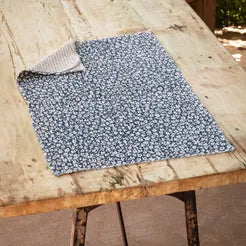 Blue Floral Dishtowel