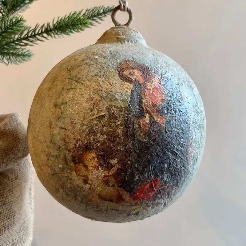 Madonna and Child Large 6"Metal Ornament