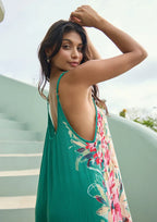 Spaghetti Strap Hi-Lo Cover Up Maxi Dress