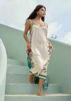 Spaghetti Strap Hi-Lo Cover Up Maxi Dress
