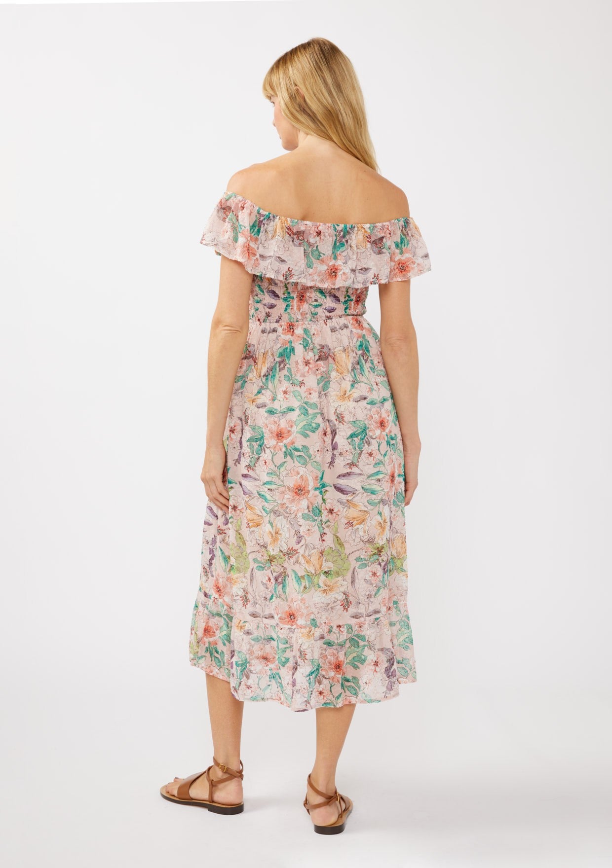 Off Shoulder Tiered Maxi Dress