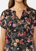 SS Split Neck Top
