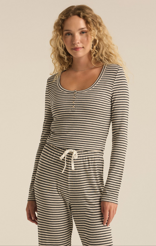 Constance Stripe LS Top