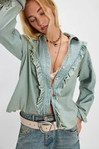 Tattered and Ruffled Top