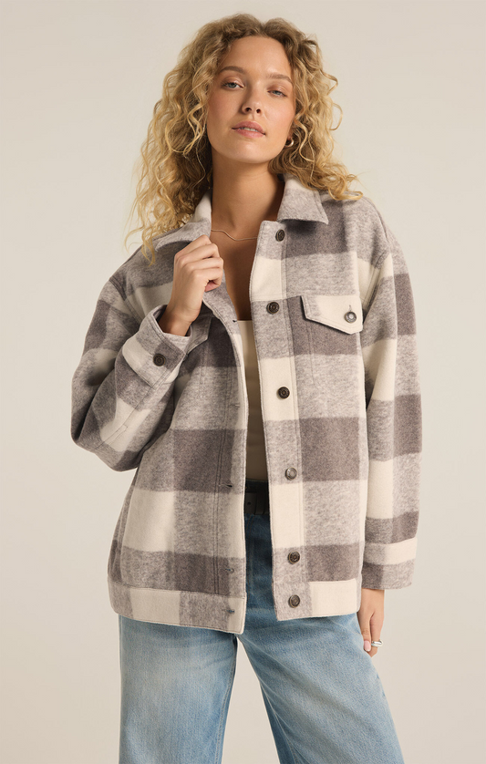 Preston Knit Plaid Jacket