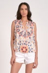 Kaleidoscope slvless top by ELAN