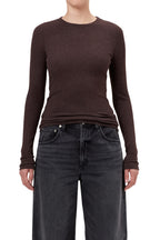 Delphi Slim Tee in Root