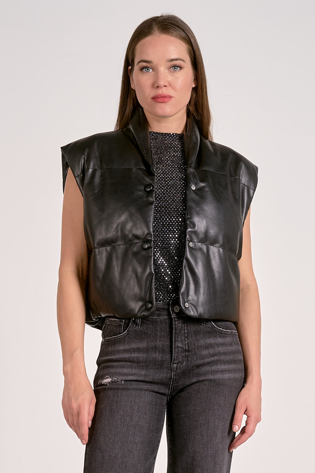 Vest High Collar by Elan