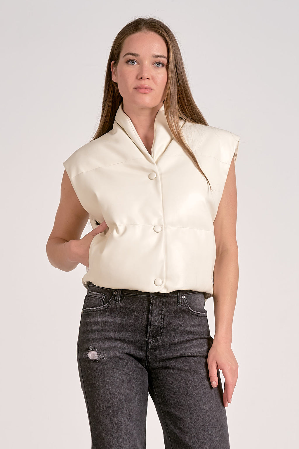 Vest High Collar by Elan