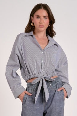 L/S Button w/ Tie