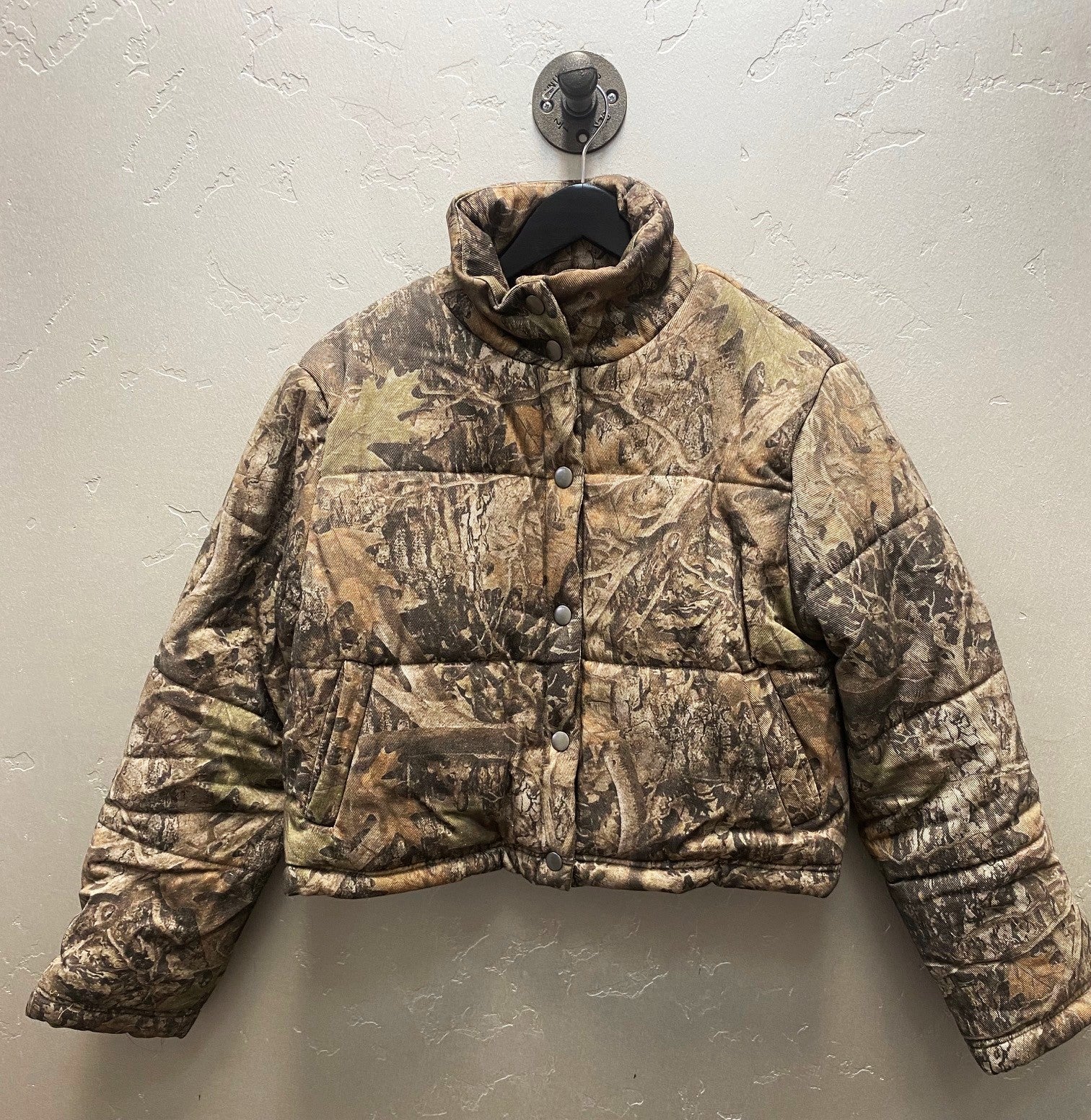 Woodland Camo Puffer Jacket